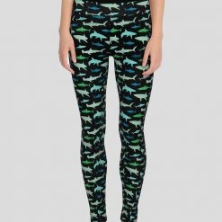 Brothers Knit Garments Sharks Adults Leggings With Pockets