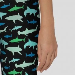 Brothers Knit Garments Sharks Kids Leggings With Pockets Matching Family Sets