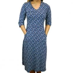 Svaha Apparel Snow Crystals Fit & Flare Dress