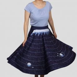 Brothers Knit Garments Adults Solar System Twirl Skirt