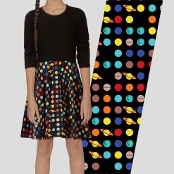 Brothers Knit Garments Solar System Of Pi Kids Twirl Dress [FINAL SALE]