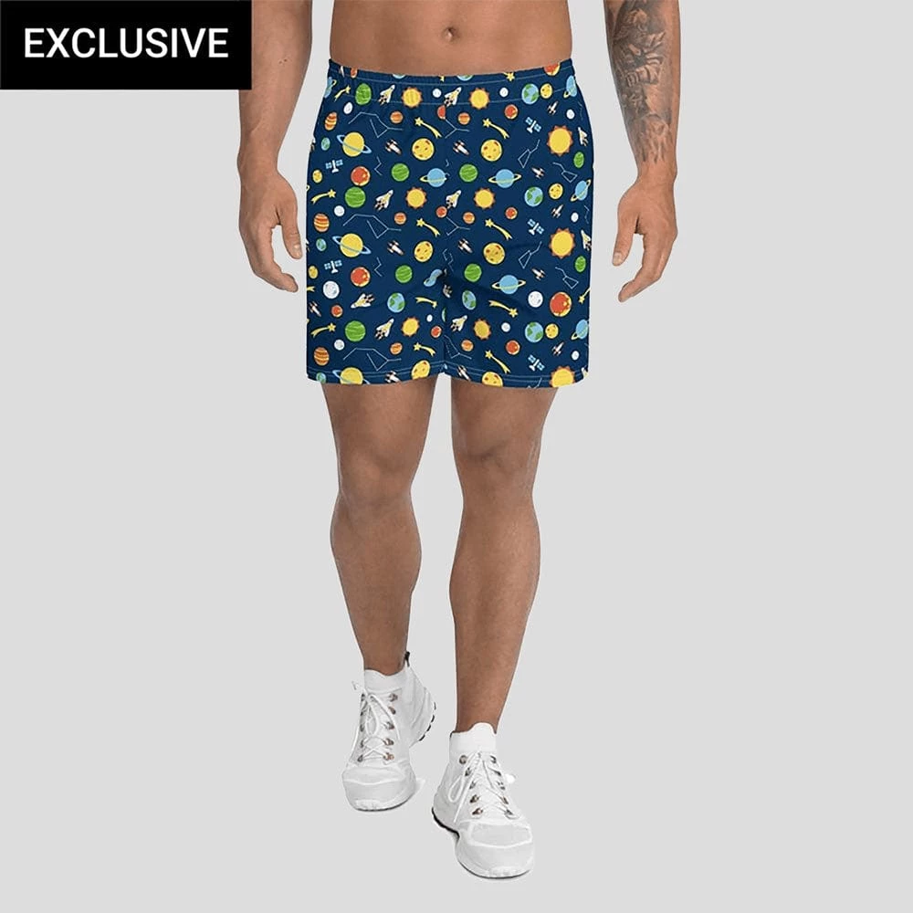 Svaha Apparel Underwear & Swimwear Space Exploration Custom Athletic Shorts 1 Svaha Apparel Underwear & Swimwear Space Exploration Custom Athletic Shorts