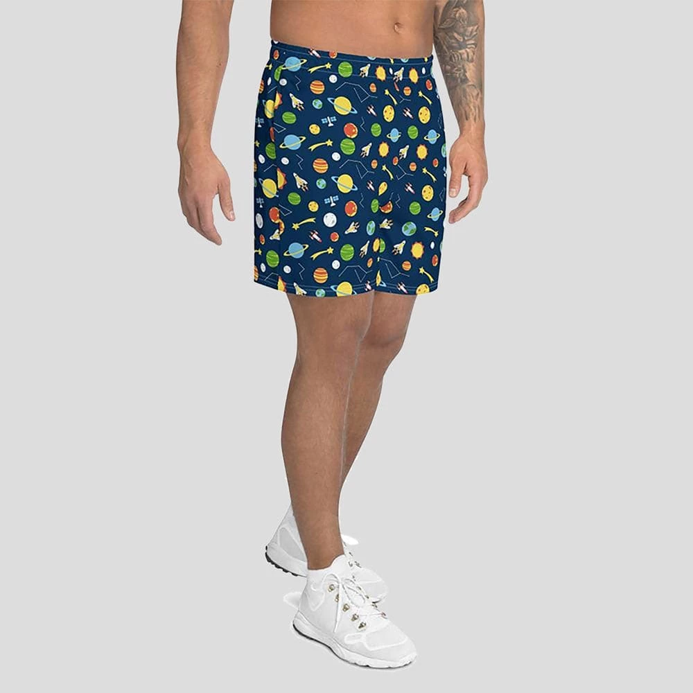 Svaha Apparel Underwear & Swimwear Space Exploration Custom Athletic Shorts 2 Svaha Apparel Underwear & Swimwear Space Exploration Custom Athletic Shorts