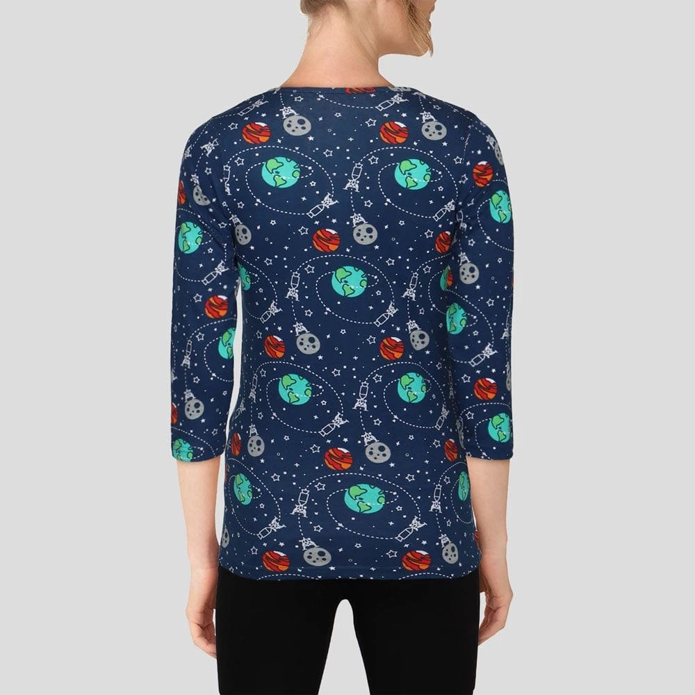 Brothers Knit Garments Space Race Maria Tunic Top Adults 3 Brothers Knit Garments Space Race Maria Tunic Top Adults