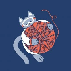 Brothers Knit Garments String Theory Cat Unisex Adults T-shirt