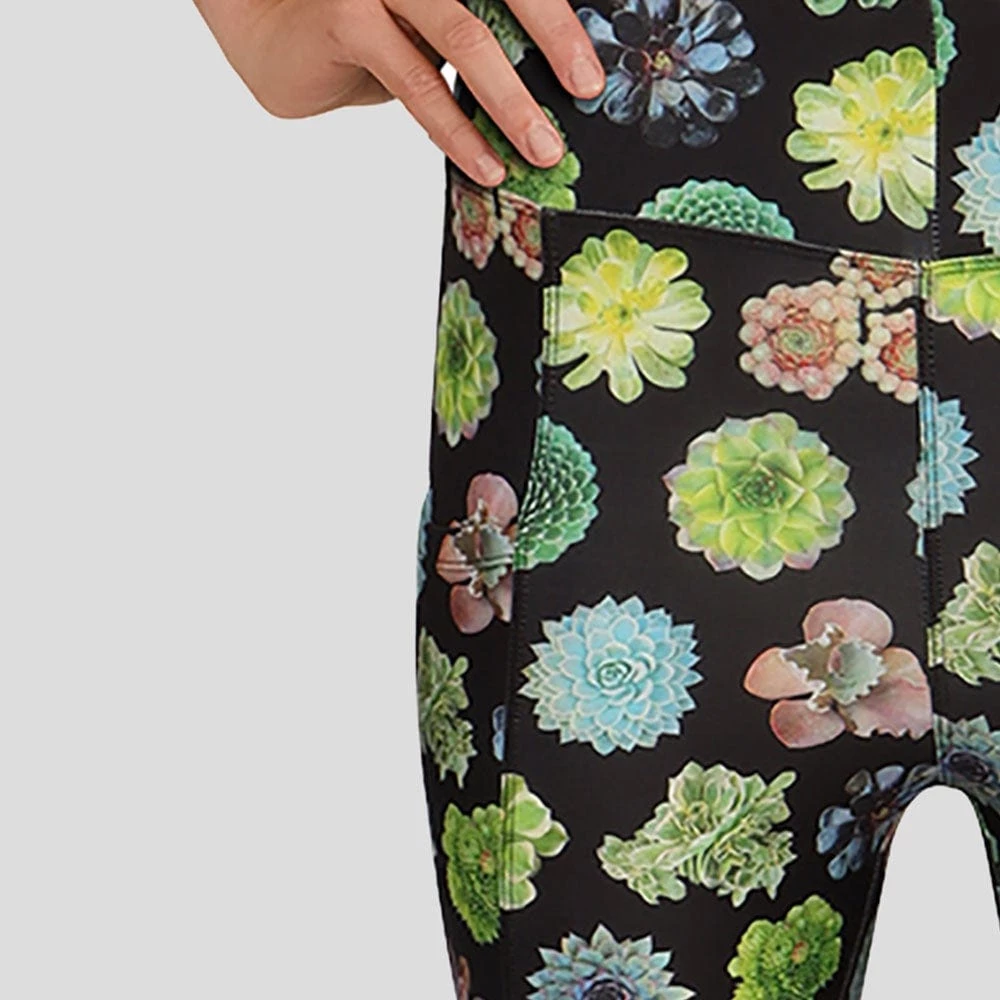Yiwu Guanli Clothing Limited Succulents Adults Leggings With Pockets 4 Yiwu Guanli Clothing Limited Succulents Adults Leggings With Pockets