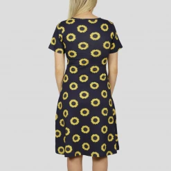 Brothers Knit Garments Fibonacci Sunflower Katherine Dress