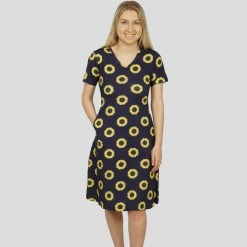 Brothers Knit Garments Fibonacci Sunflower Katherine Dress