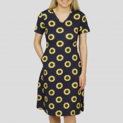 Brothers Knit Garments Fibonacci Sunflower Katherine Dress