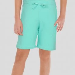 Stretch Garments Light Teal Kids Shorts With Pockets [FINAL SALE] Kids & Babies
