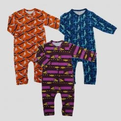 Stretch Garments Transportation Baby Bodysuits Bundle