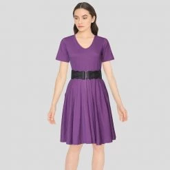 Brothers Knit Garments Ultraviolet (Lighter Shade) Rachel Dress
