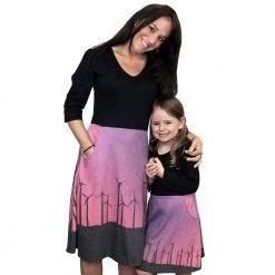 Svaha Apparel Wind Turbines Ombré Ada Dress Shop By Interest