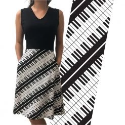 Svaha Apparel Piano Keys Sleeveless Eileen Dress Shop By Interest