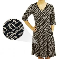 Svaha Apparel Famous Bridges Fit & Flare Dress