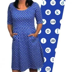 Svaha Apparel Shop By Interest International Phonetic Symbols Polka Dots Dress