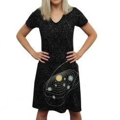 Brothers Knit Garments Retro Solar System Glow-in-the-Dark Rosalind Dress