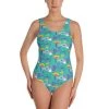 Svaha Apparel Underwear & Swimwear Fintastic Friends Custom One-Piece Swimsuit