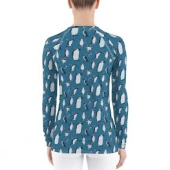 Svaha Apparel Penguins Custom Rash Guard Top