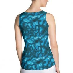 Svaha Apparel Tops Topographic Map Custom Tank Top