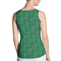 Svaha Apparel Tops Green Circuit Board Custom Tank Top