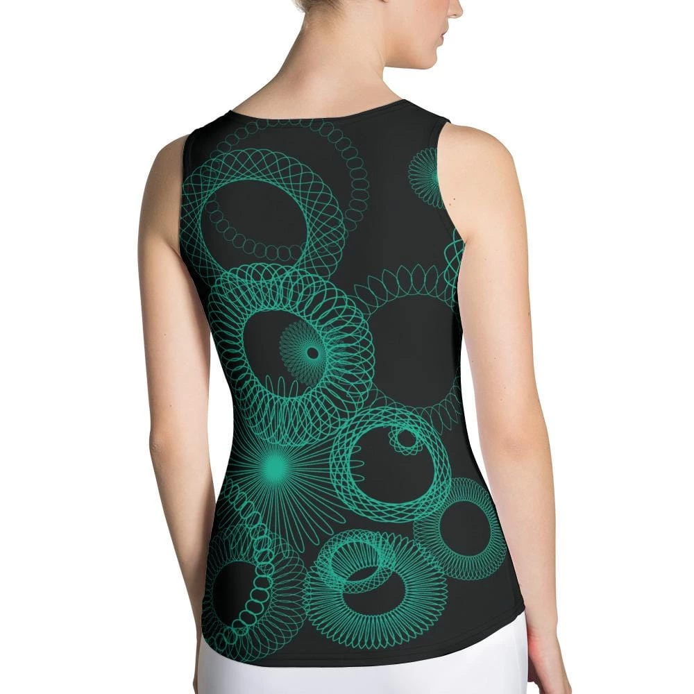 Svaha Apparel Tops Spirograph Custom Tank Top 2 Svaha Apparel Tops Spirograph Custom Tank Top