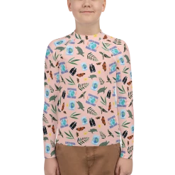 Svaha Apparel Earth Needs Rebel Girls Custom Youth Rash Kids & Babies