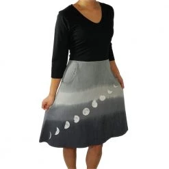 Svaha Apparel Shop By Interest Moon Phases Glow-in-the-Dark Ombré Ada Dress