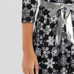 Brothers Knit Garments Kids & Babies Bentley Snowflakes Kids Twirl Dress [FINAL SALE]