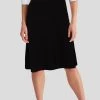 Brothers Knit Garments Black A-Line Skirt