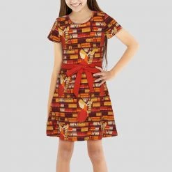 Brothers Knit Garments Matching Family Sets Book Fairy Kids A-Line Dress