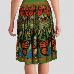 Brothers Knit Garments Adults Butterflies And Moths Twirl Skirt