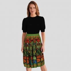 Brothers Knit Garments Adults Butterflies And Moths Twirl Skirt