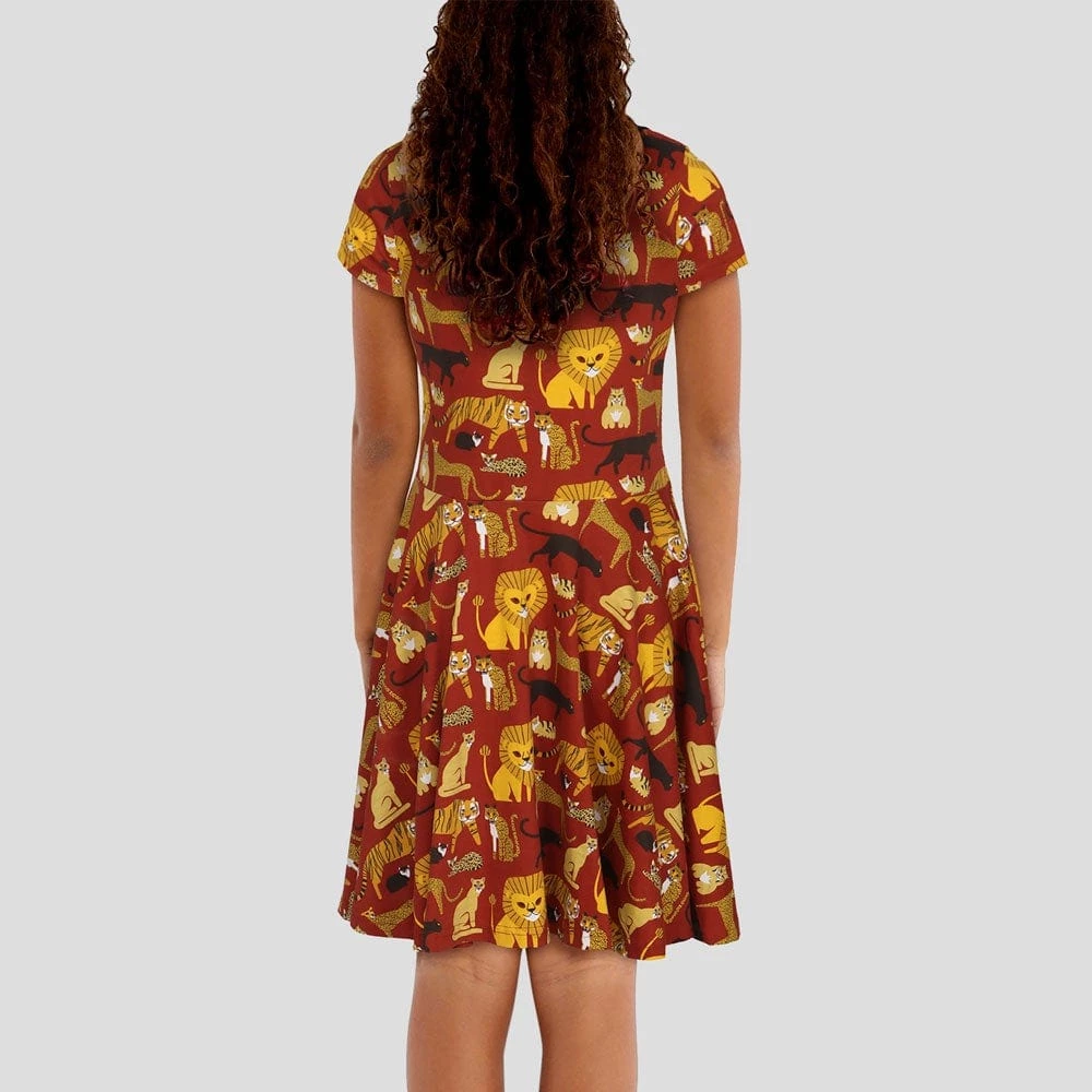 Brothers Knit Garments Matching Family Sets Cat Family Kids Twirl Dress 3 Brothers Knit Garments Matching Family Sets Cat Family Kids Twirl Dress