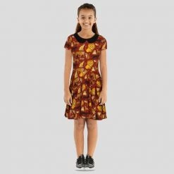 Brothers Knit Garments Matching Family Sets Cat Family Kids Twirl Dress