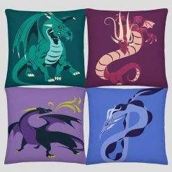Svaha Apparel Thunder Of Dragons Cushion Covers Set Accessories