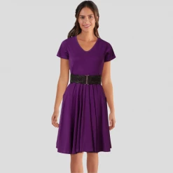 Brothers Knit Garments Deep Ultraviolet Rachel Dress Adults