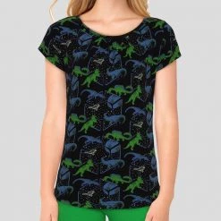 Brothers Knit Garments Dinos In Space Glow-in-the-Dark Ida Top Adults