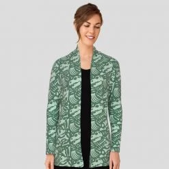 Brothers Knit Garments Adults Dinosaur Fossils Printed Cardigan
