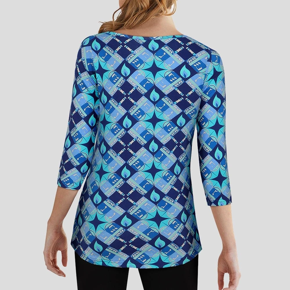 Brothers Knit Garments Adults Dreidel Dreidel Maria Tunic Top 3 Brothers Knit Garments Adults Dreidel Dreidel Maria Tunic Top