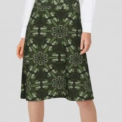 Brothers Knit Garments Fern Mandala A-Line Skirt Adults