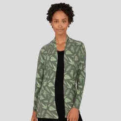 Brothers Knit Garments Ferns Printed Cardigan Adults