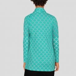 Brothers Knit Garments Adults Fish Scales Burnout Cardigan