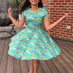 Brothers Knit Garments Fintastic Friends Kids Twirl Dress