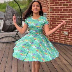 Brothers Knit Garments Fintastic Friends Kids Twirl Dress