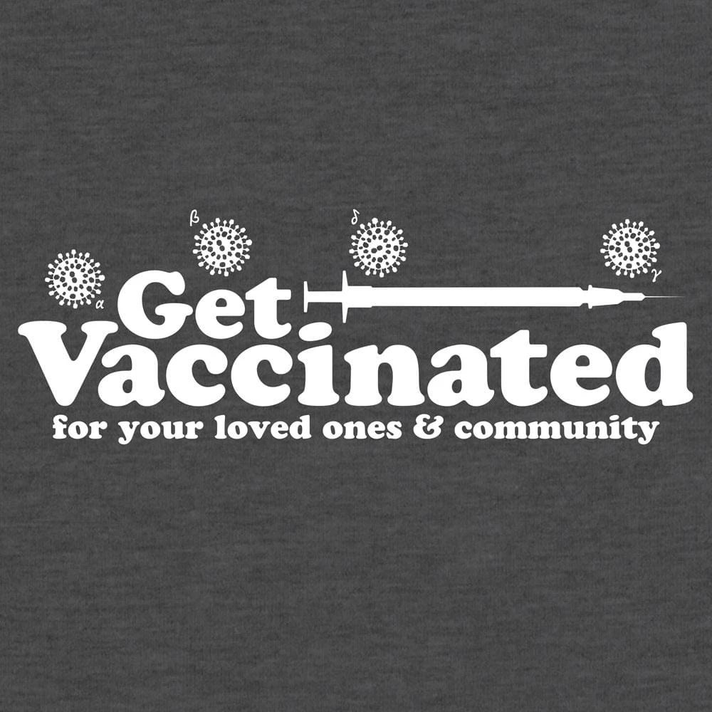 Svaha Apparel T-Shirts Get Vaccinated Custom Recycled V-neck T-shirt 2 Svaha Apparel T-Shirts Get Vaccinated Custom Recycled V-neck T-shirt