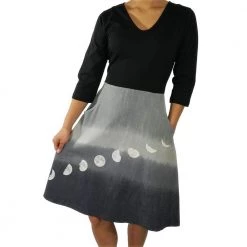 Svaha Apparel Shop By Interest Moon Phases Glow-in-the-Dark Ombré Ada Dress