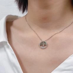 Shenzhen 2She Jewelry Co., Limited Tree Of Life Sterling Silver Necklace Accessories