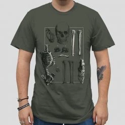 RAM Human Bones Unisex Adults T-shirt