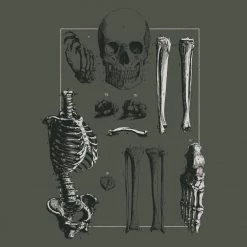 RAM Human Bones Unisex Adults T-shirt